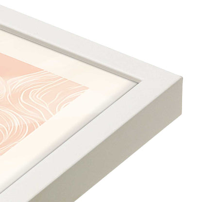 [Color:Opaque White], Picture of art in a Opaque White frame at an angle