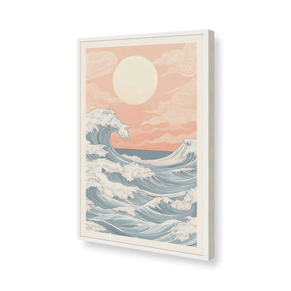 [Color:Opaque White], Picture of art in a Opaque White frame of the corner