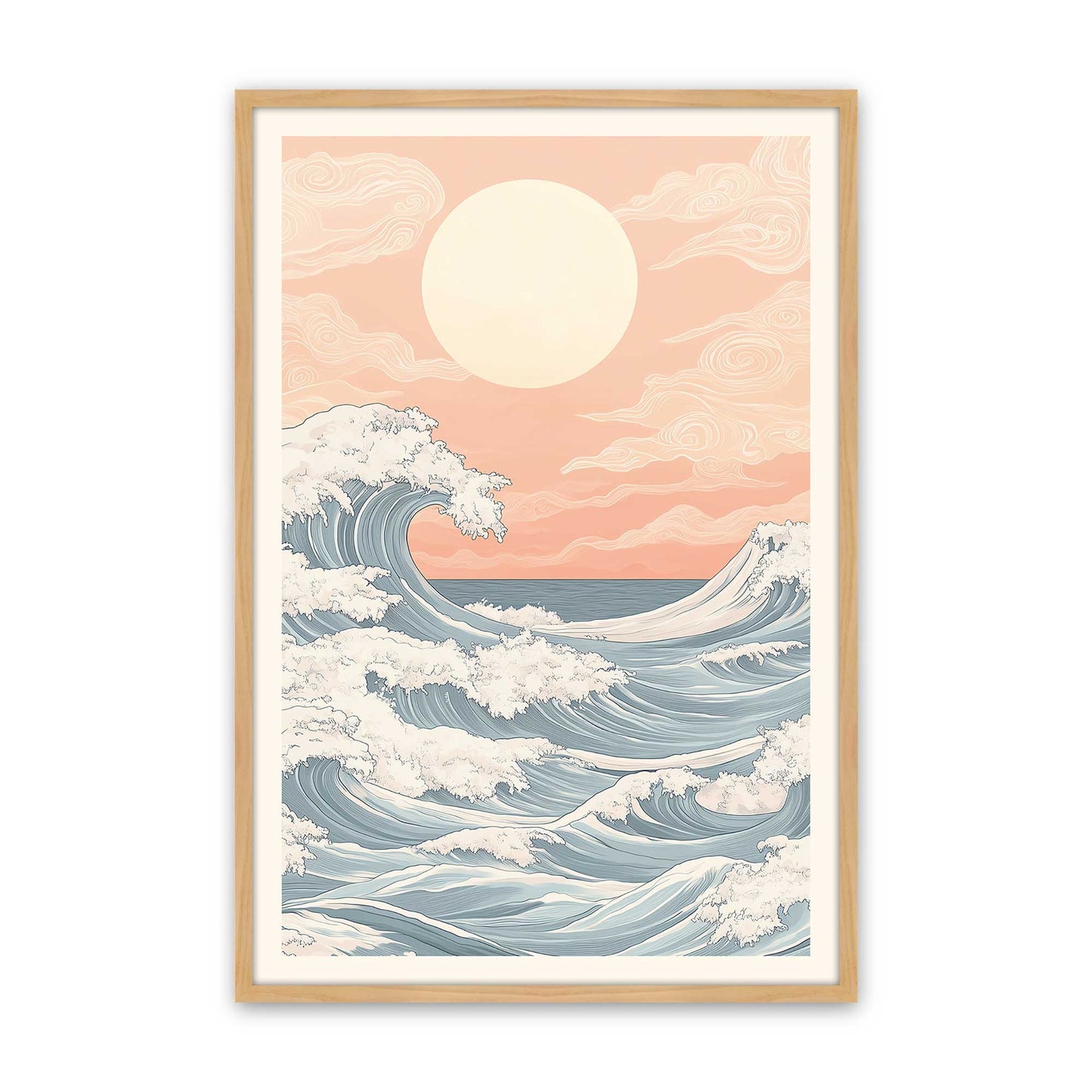 [Color:American Maple], Picture of art in a American Maple frame