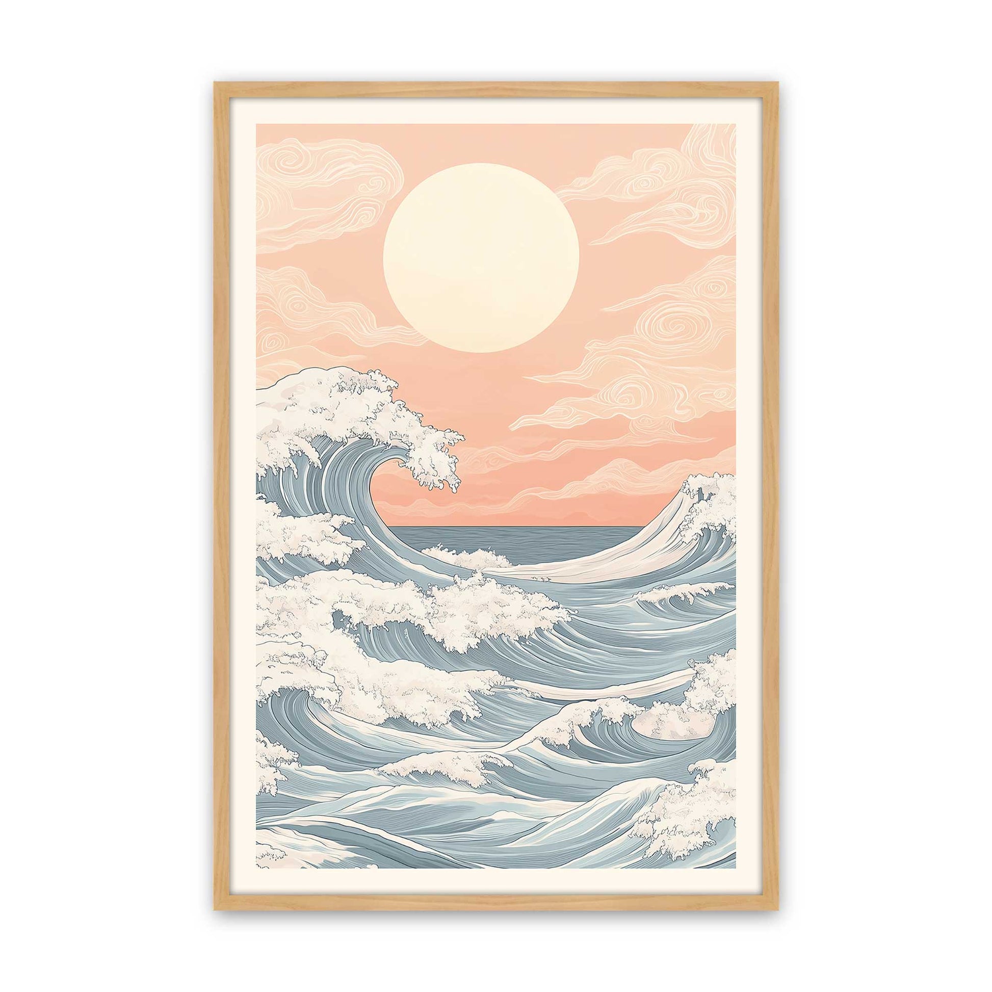 [Color:American Maple], Picture of art in a American Maple frame