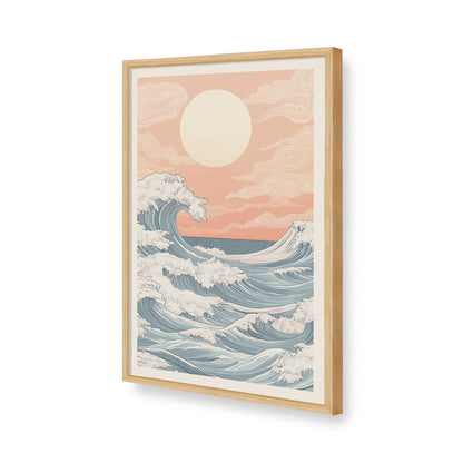 [Color:American Maple], Picture of art in a American Maple frame of the corner