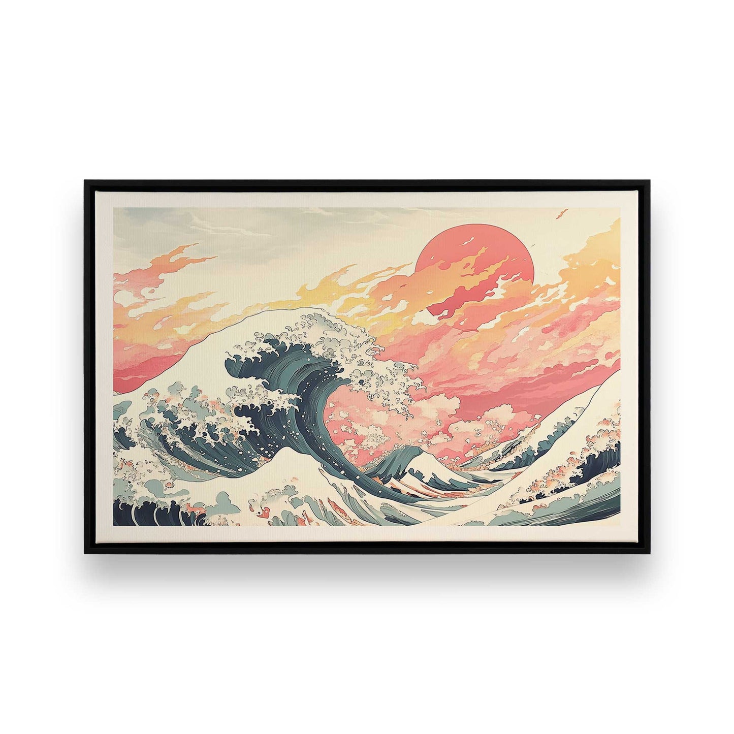 [Color:Satin Black], Picture of art in a Satin Black frame