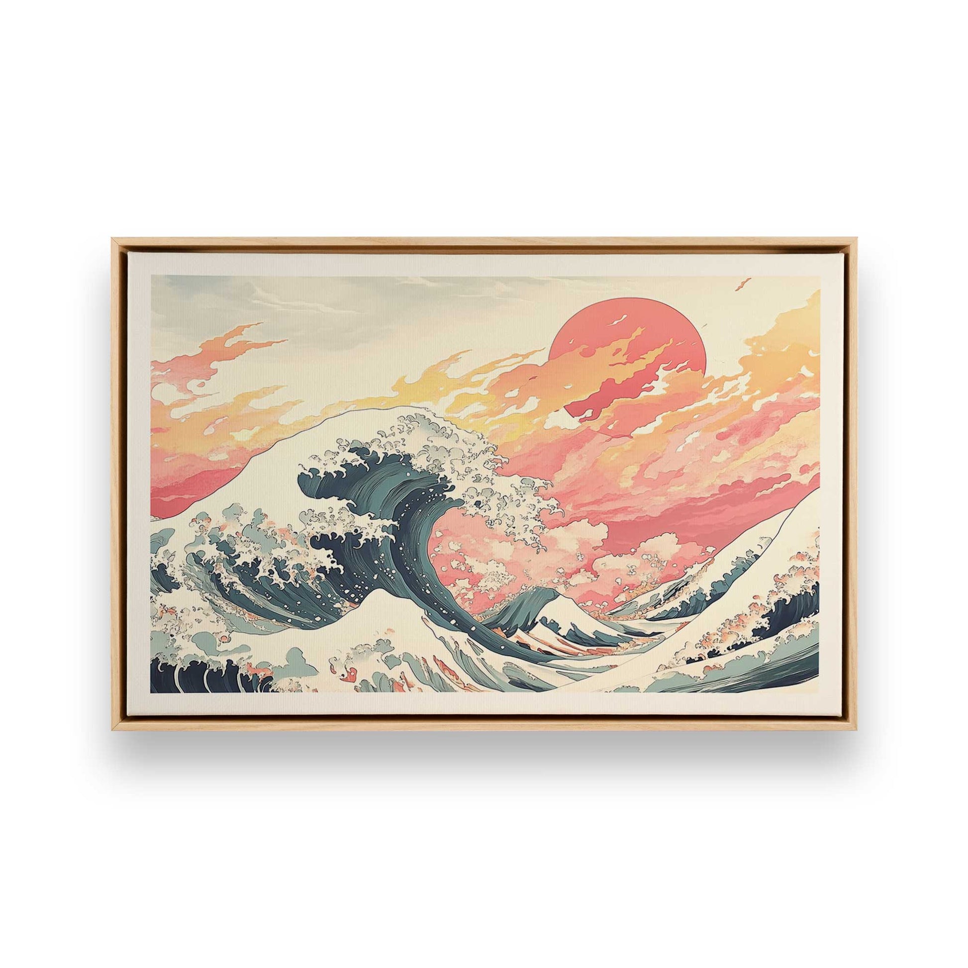 [Color:American Maple], Picture of art in a American Maple frame