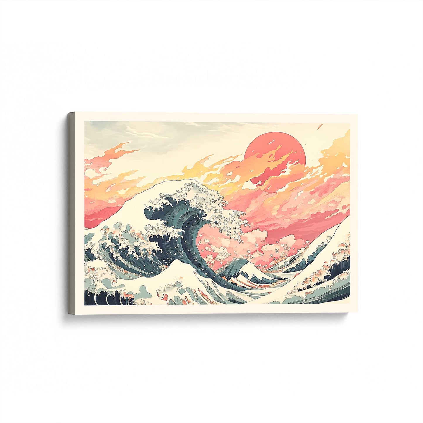 [Color:Stretched Canvas], Picture of art at an angle