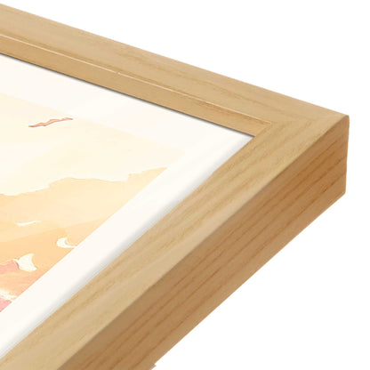 [Color:Raw Maple], Picture of art in a Raw Maple frame at an angle