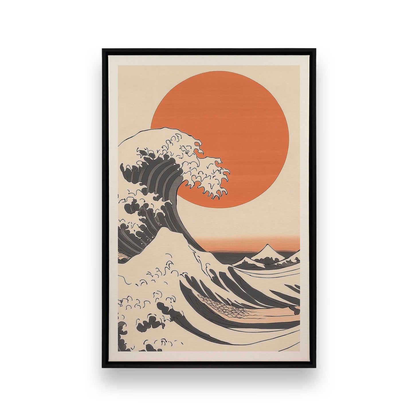 [Color:Satin Black], Picture of art in a Satin Black frame