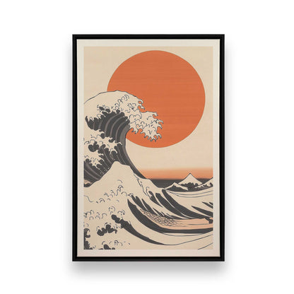 [Color:Satin Black], Picture of art in a Satin Black frame