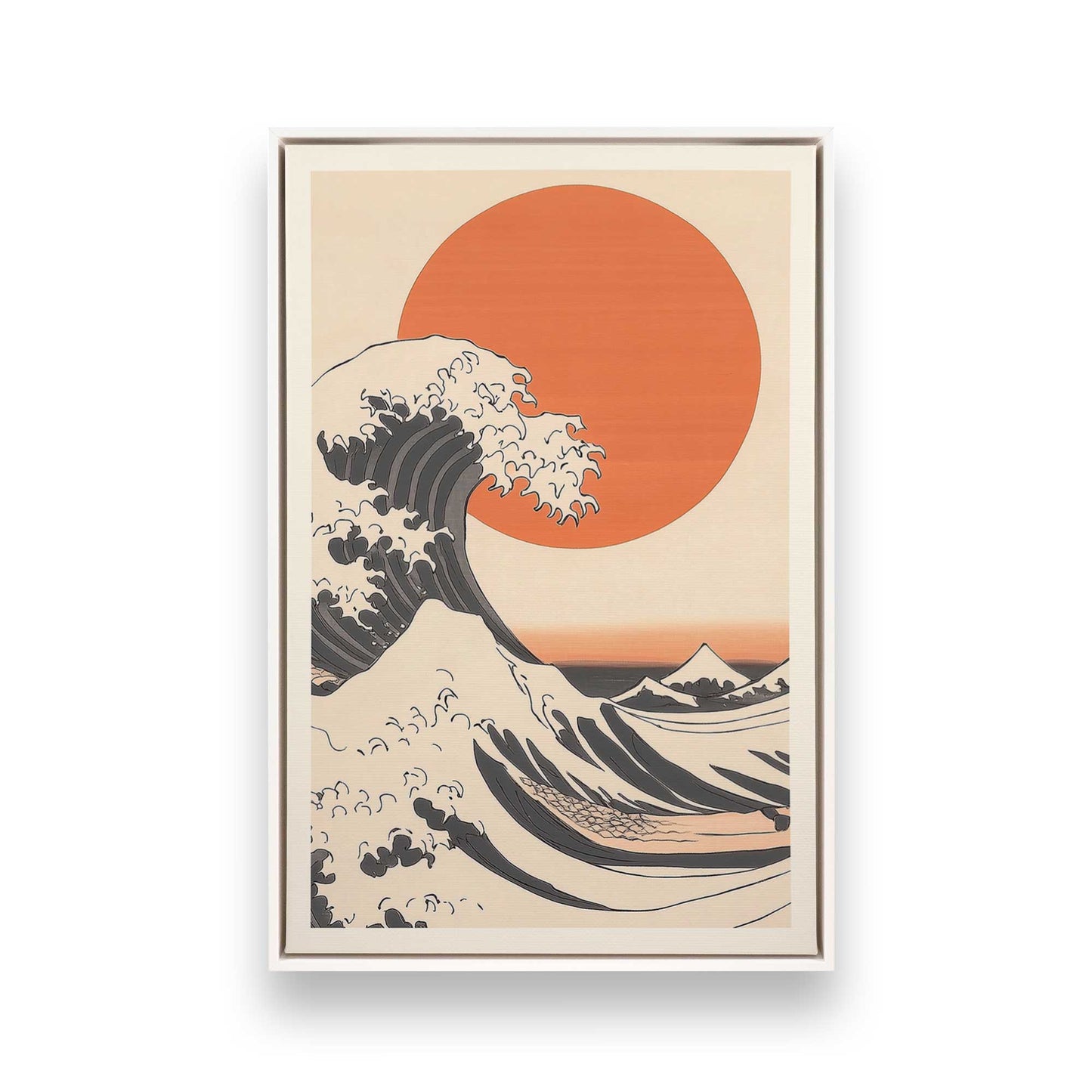 [Color:Opaque White], Picture of art in a White frame