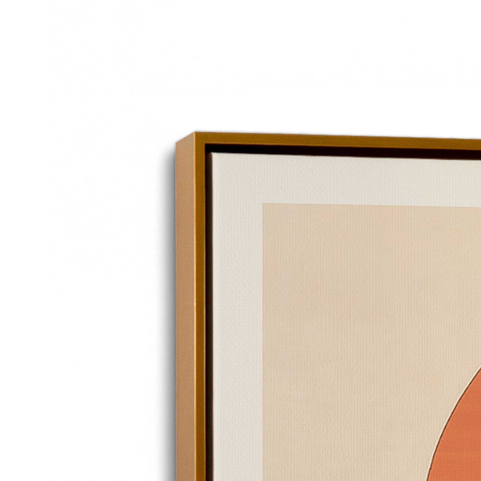 [Color:Polished Gold], Picture of art in a Polished Gold frame at an angle