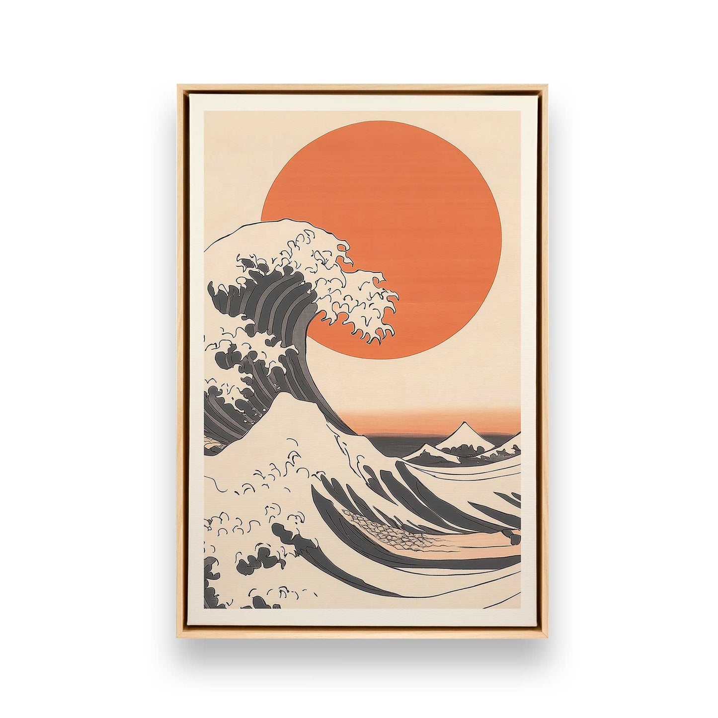 [Color:American Maple], Picture of art in a American Maple frame