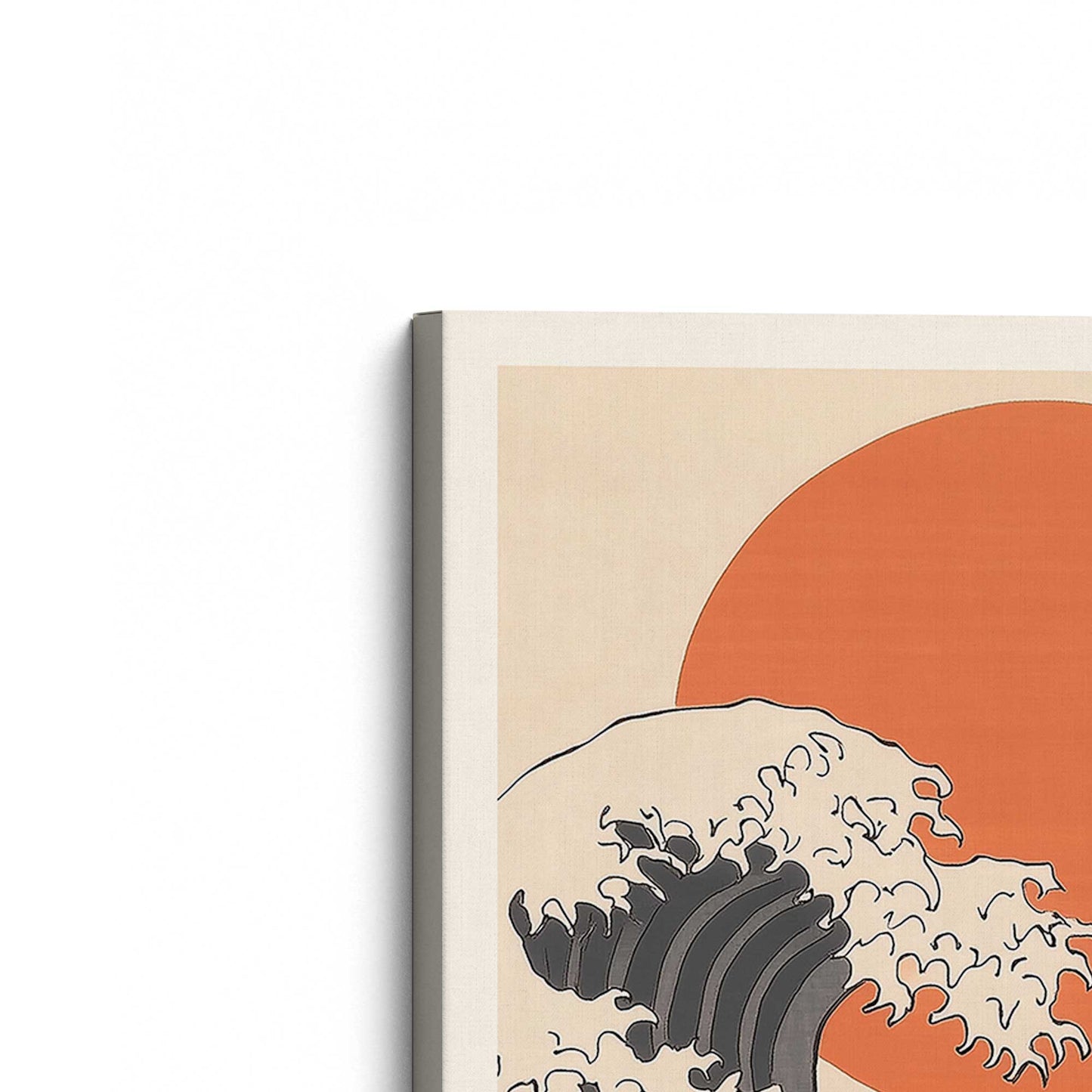 [Color:Stretched Canvas], Picture of the corner of the art