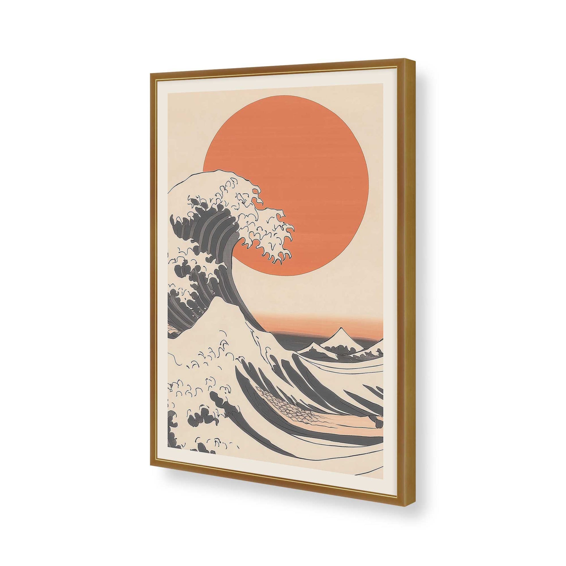 [Color:Polished Gold], Picture of art in a Polished Gold frame of the corner
