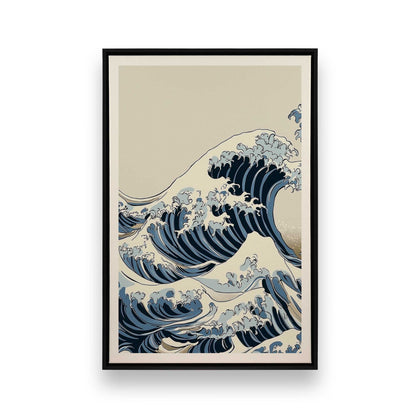 [Color:Satin Black], Picture of art in a Satin Black frame
