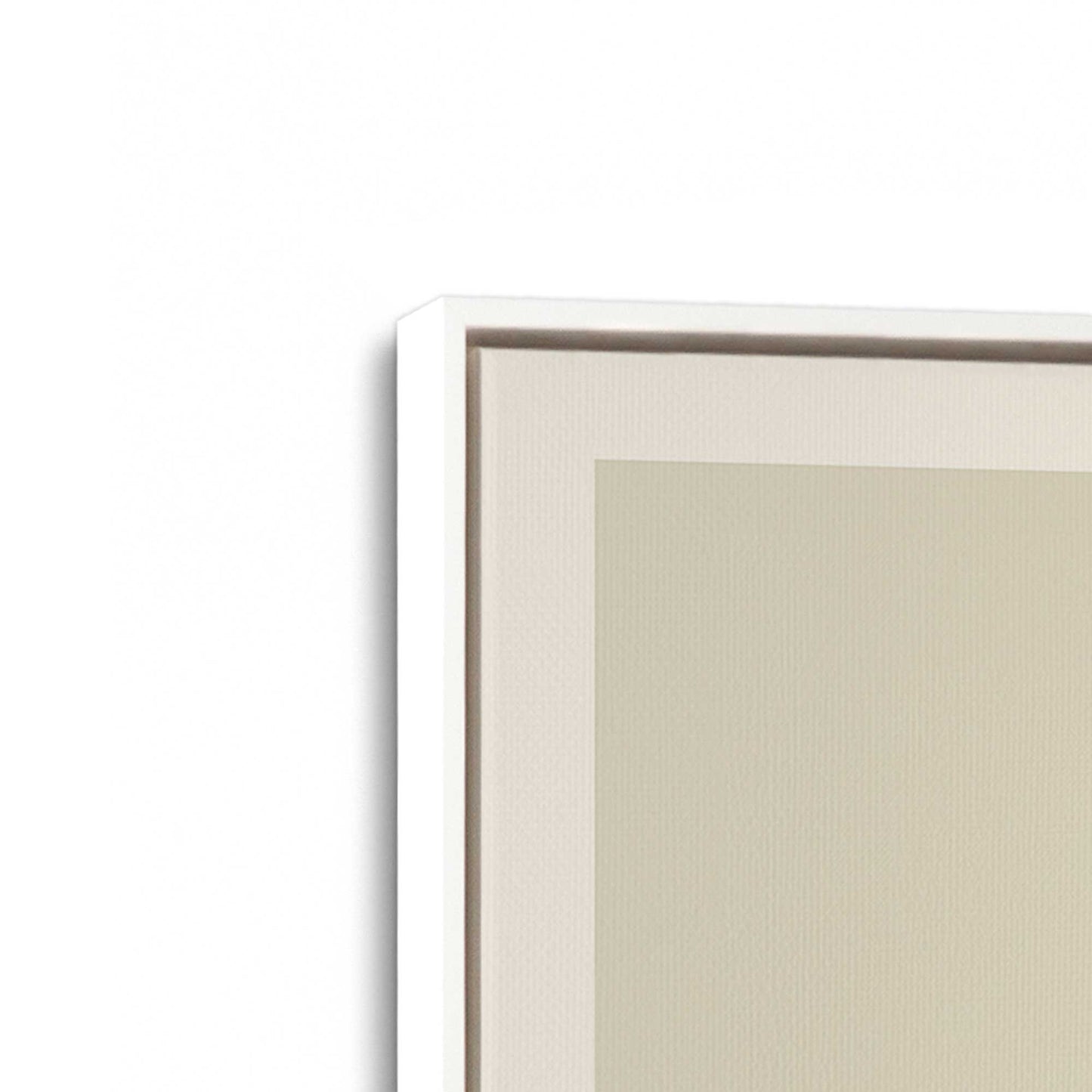 [Color:Opaque White], Picture of art in a White frame at an angle