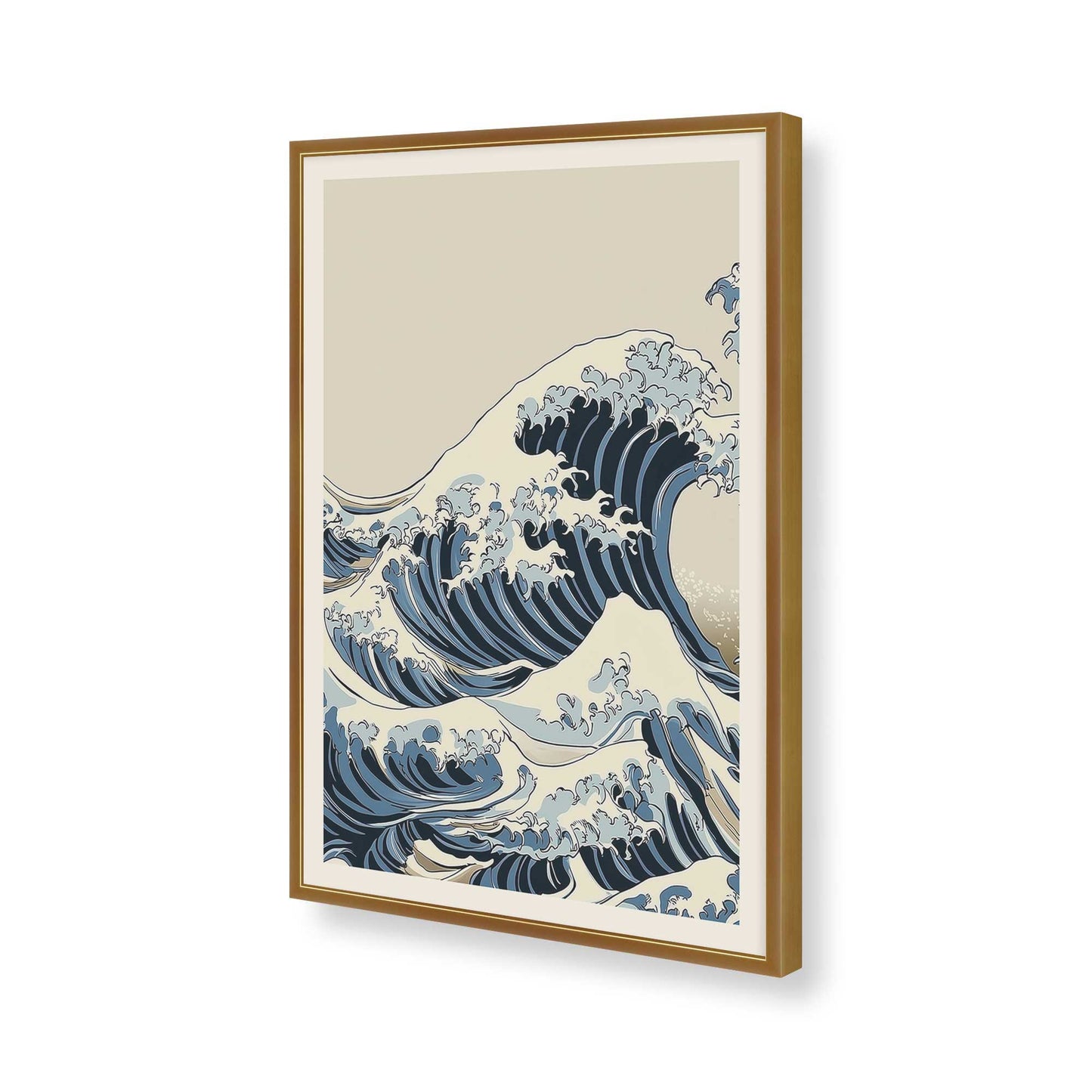 [Color:Polished Gold], Picture of art in a Polished Gold frame of the corner