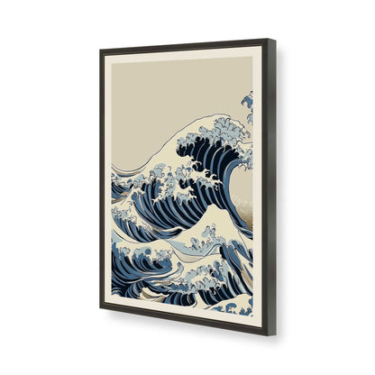 [Color:Satin Black], Picture of art in a Satin Black frame of the corner