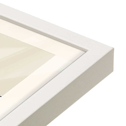 [Color:Opaque White], Picture of art in a Opaque White frame at an angle