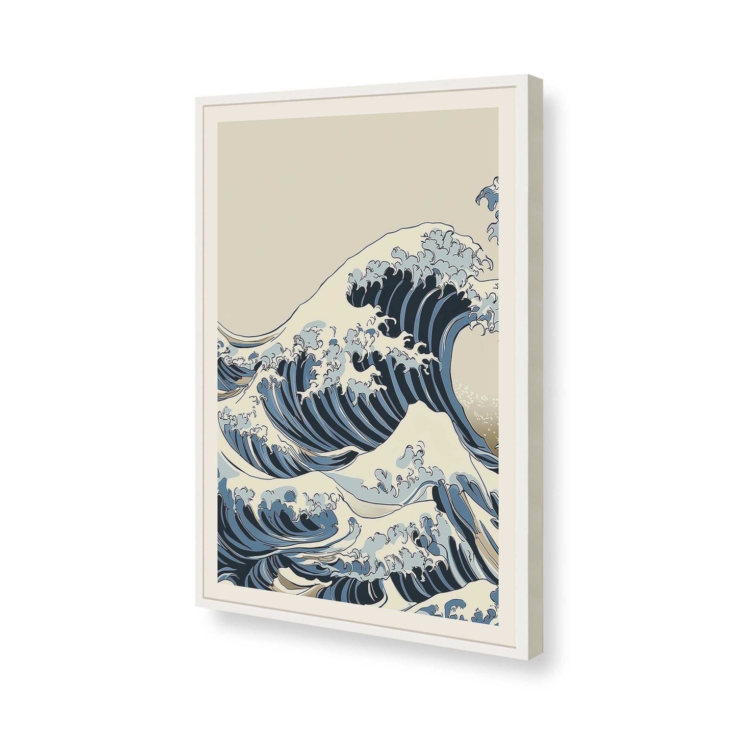 [Color:Opaque White], Picture of art in a Opaque White frame of the corner
