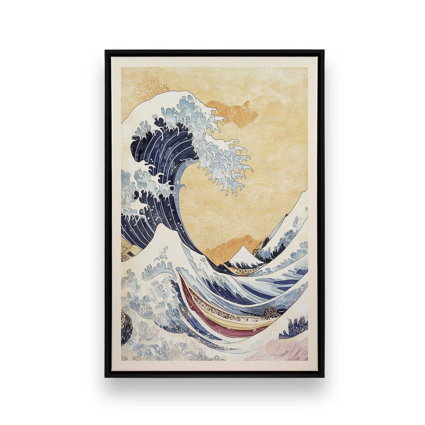 [Color:Satin Black], Picture of art in a Satin Black frame