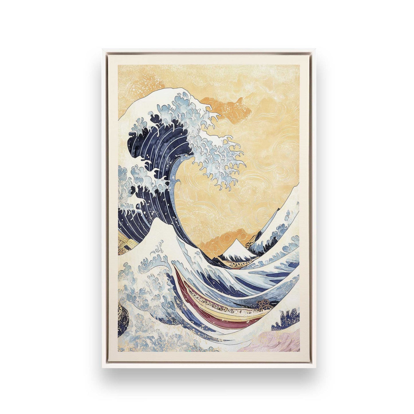 [Color:Opaque White], Picture of art in a White frame