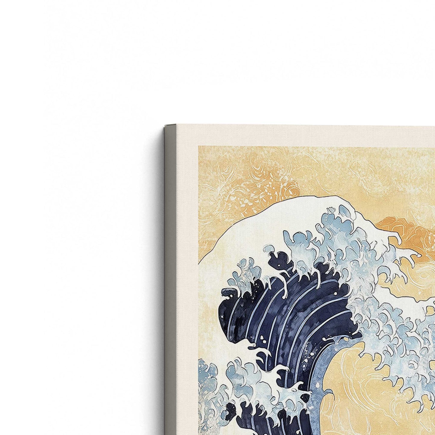 [Color:Stretched Canvas], Picture of the corner of the art