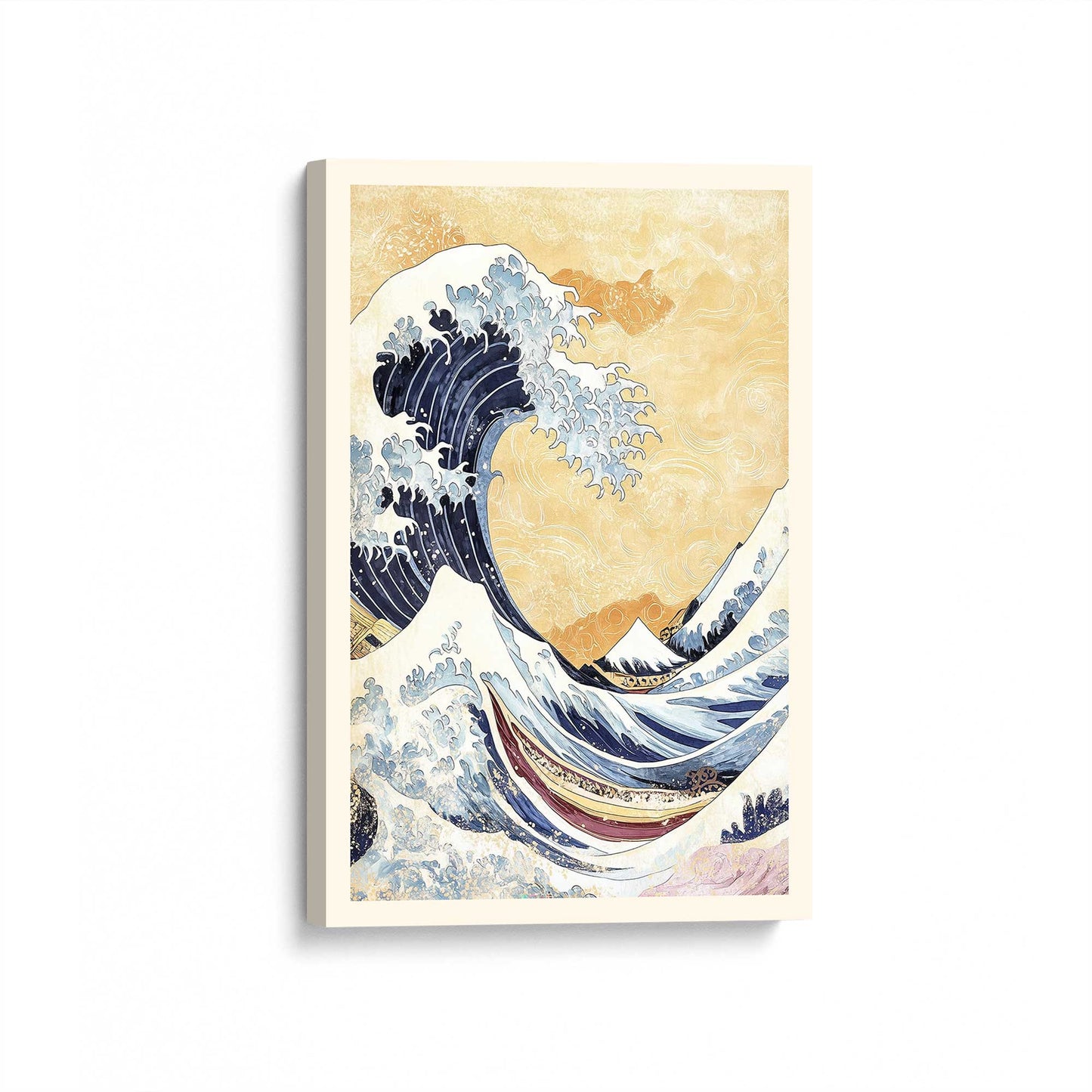 [Color:Stretched Canvas], Picture of art at an angle