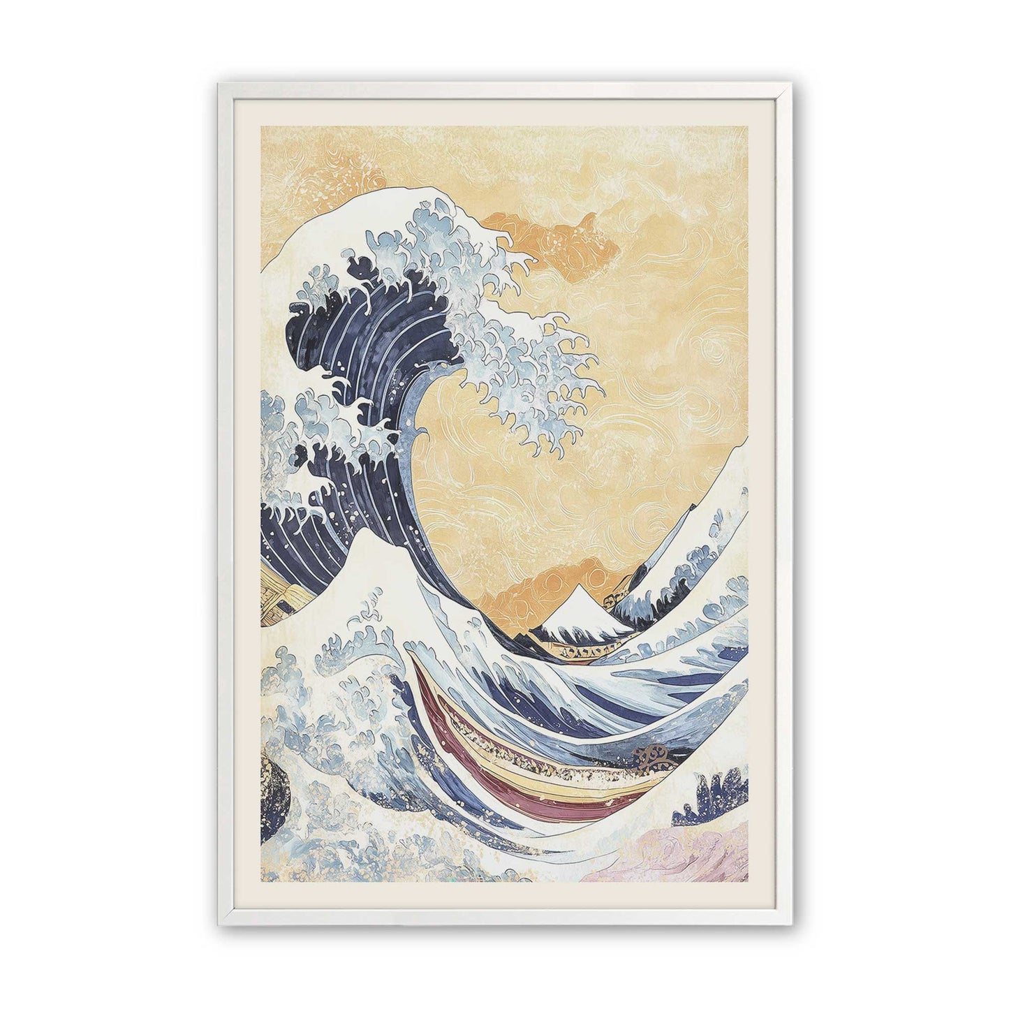 [Color:Opaque White], Picture of art in a Opaque White frame