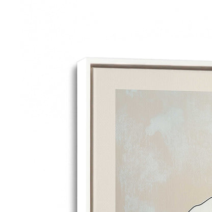 [Color:Opaque White], Picture of art in a White frame at an angle