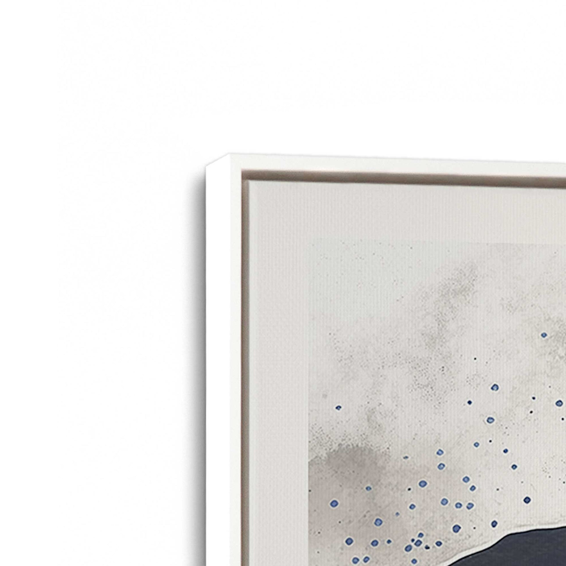 [Color:Opaque White], Picture of art in a White frame at an angle