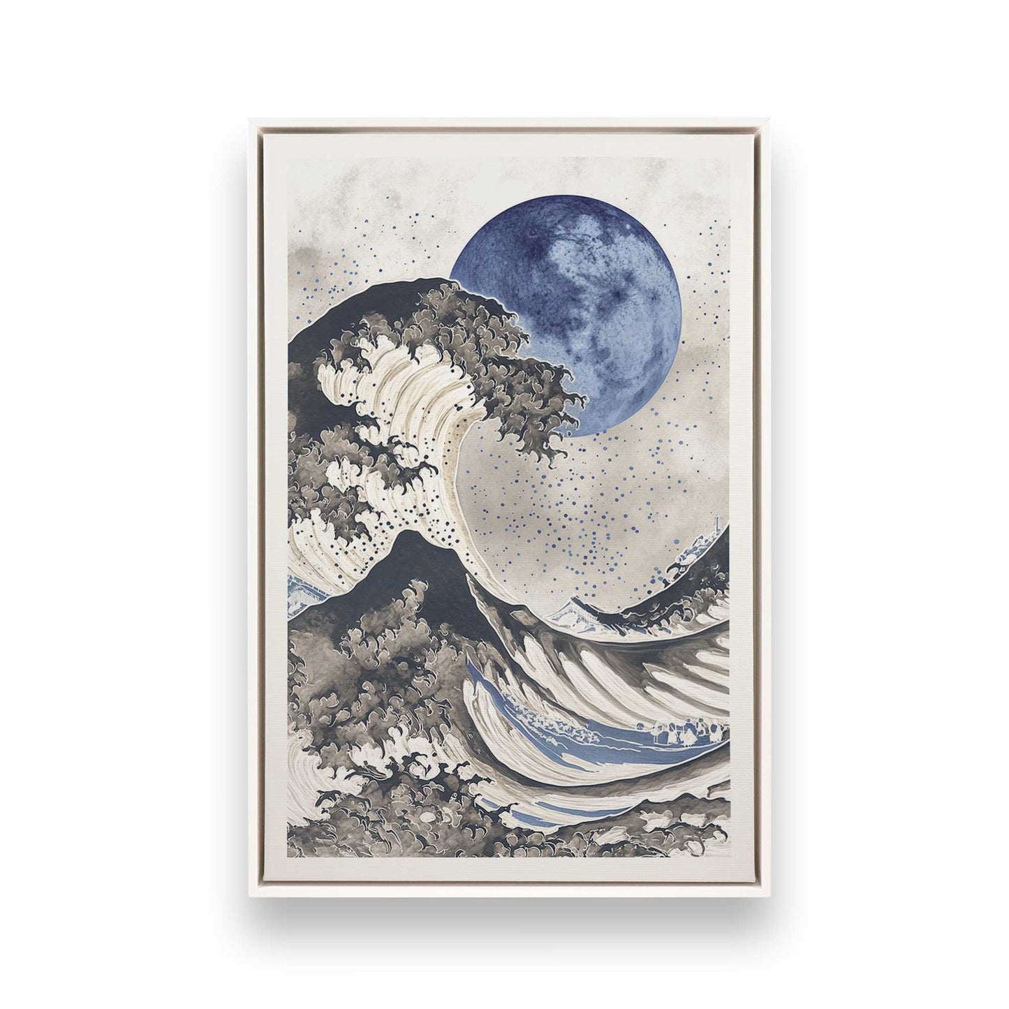 [Color:Opaque White], Picture of art in a White frame