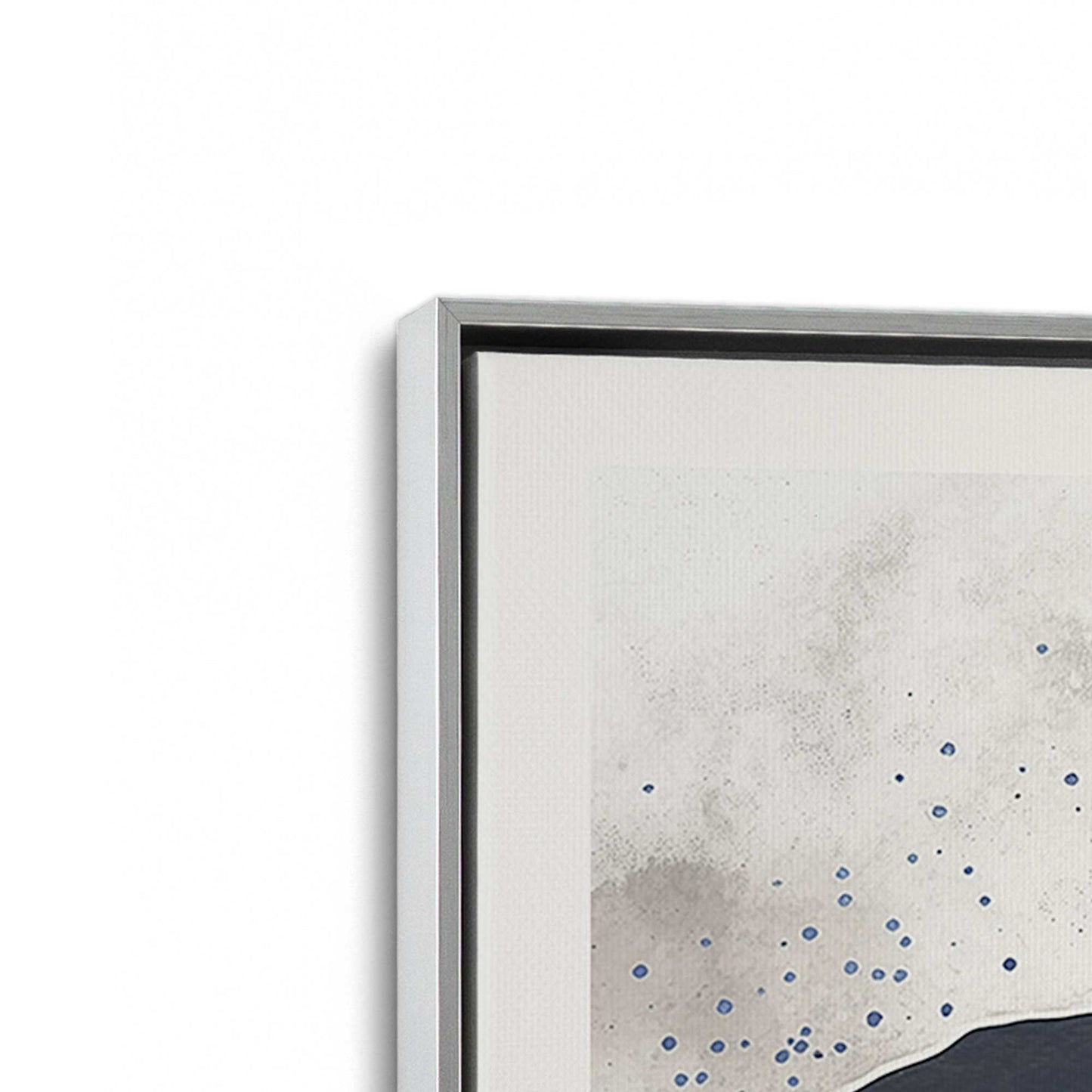 [Color:Polished Chrome], Picture of art in a Polished Chrome frame at an angle