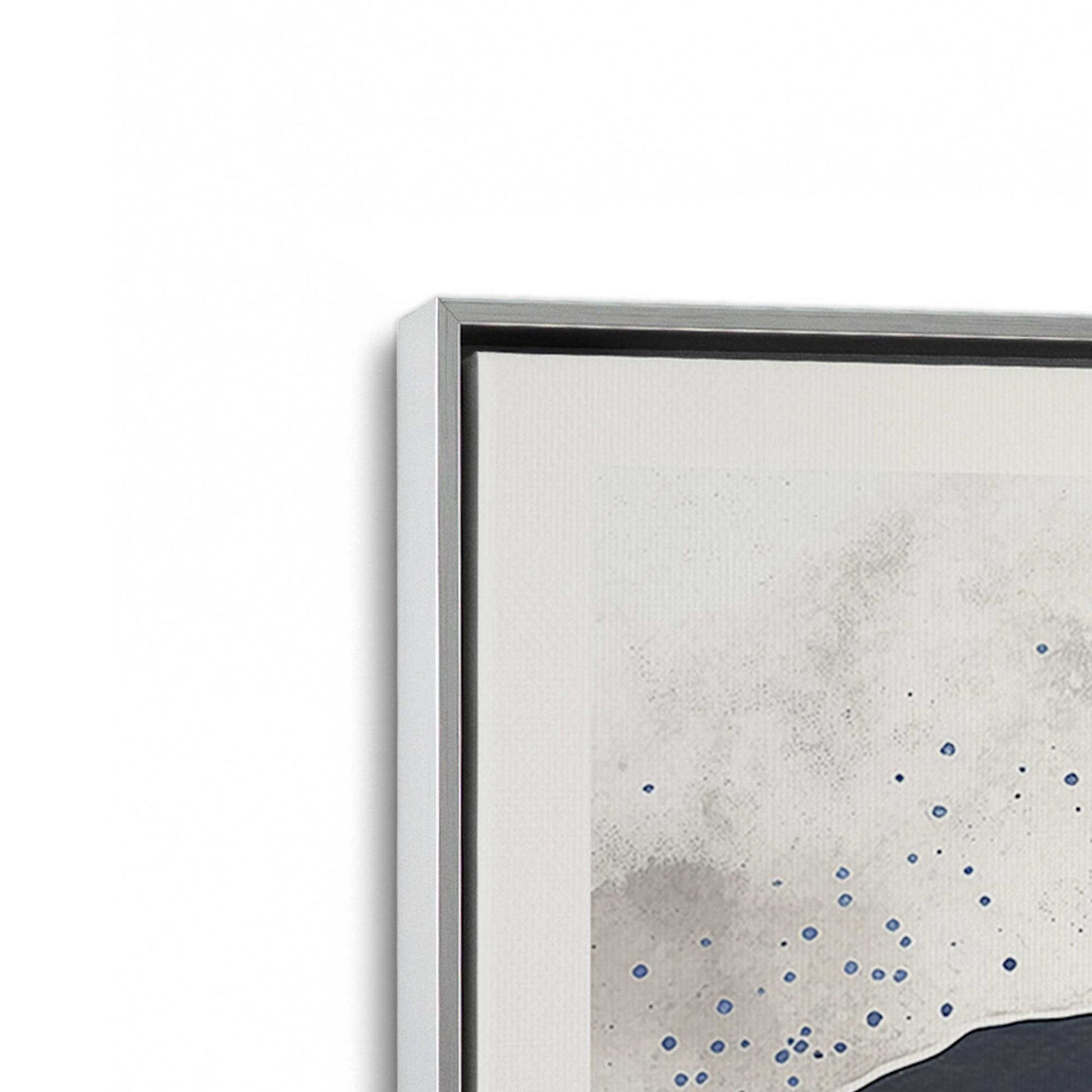 [Color:Polished Chrome], Picture of art in a Polished Chrome frame at an angle