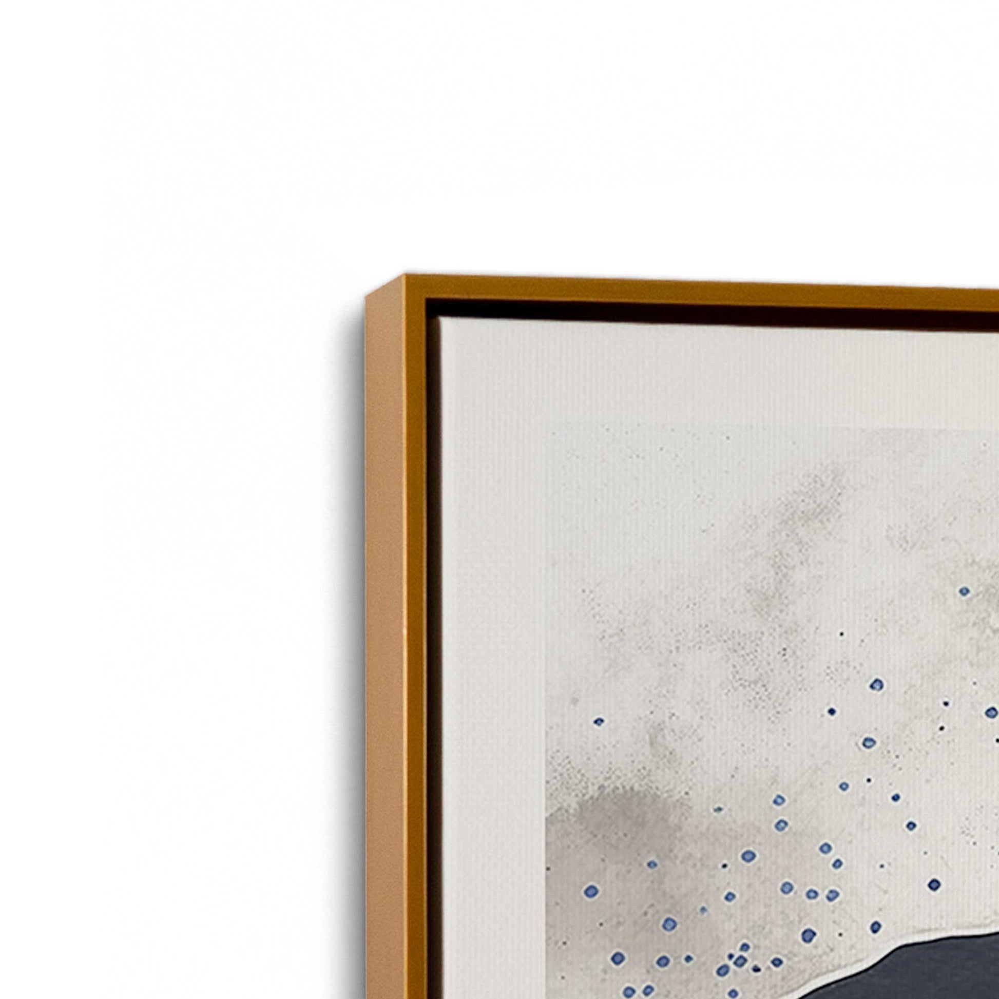 [Color:Polished Gold], Picture of art in a Polished Gold frame at an angle