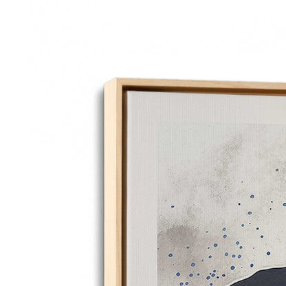 [Color:American Maple], Picture of art in a American Maple frame at an angle