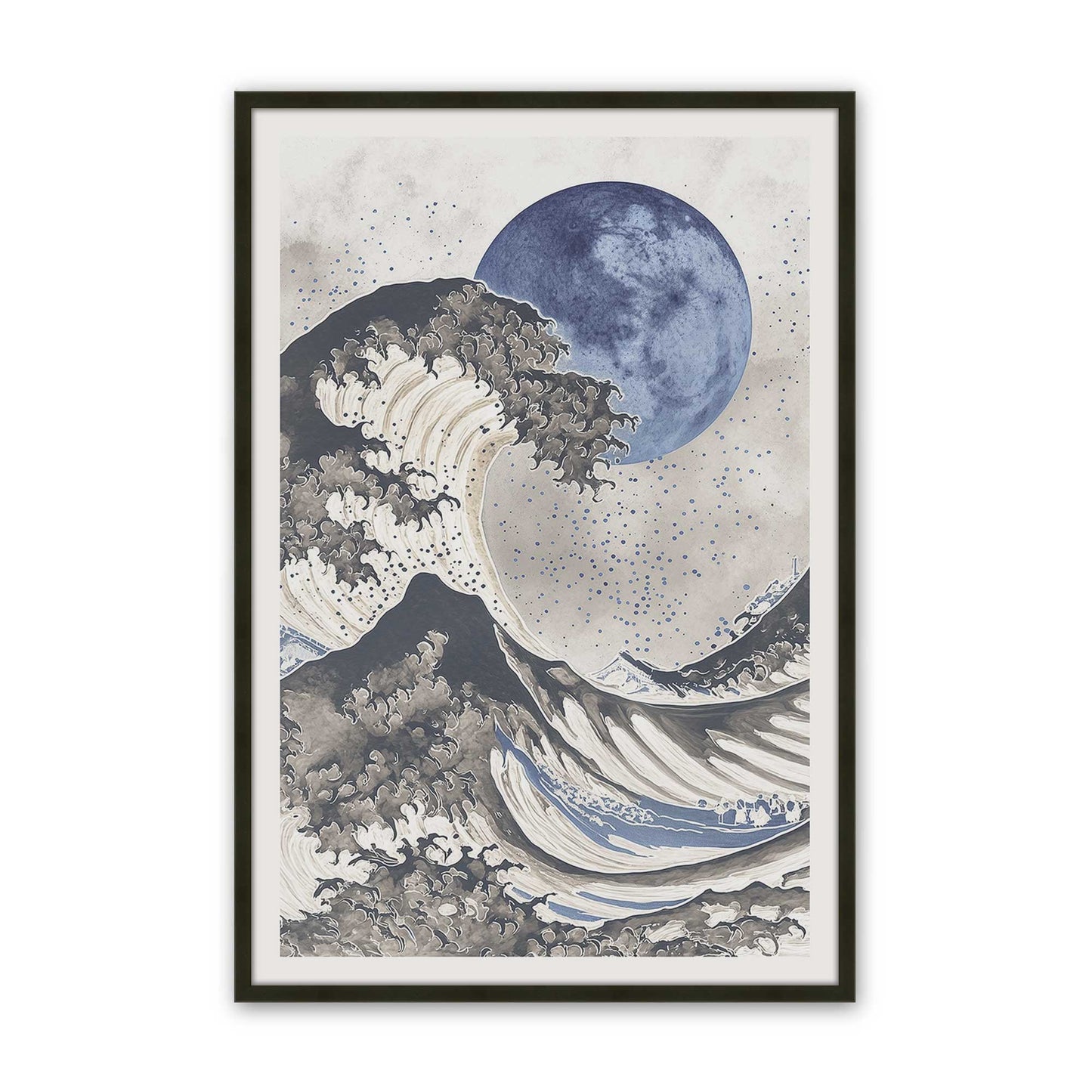 [Color:Satin Black], Picture of art in a Satin Black frame