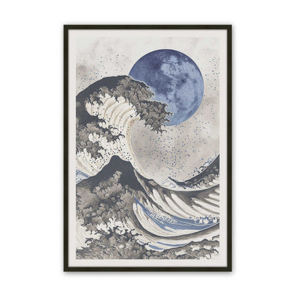 [Color:Satin Black], Picture of art in a Satin Black frame