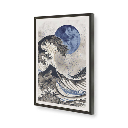 [Color:Satin Black], Picture of art in a Satin Black frame of the corner