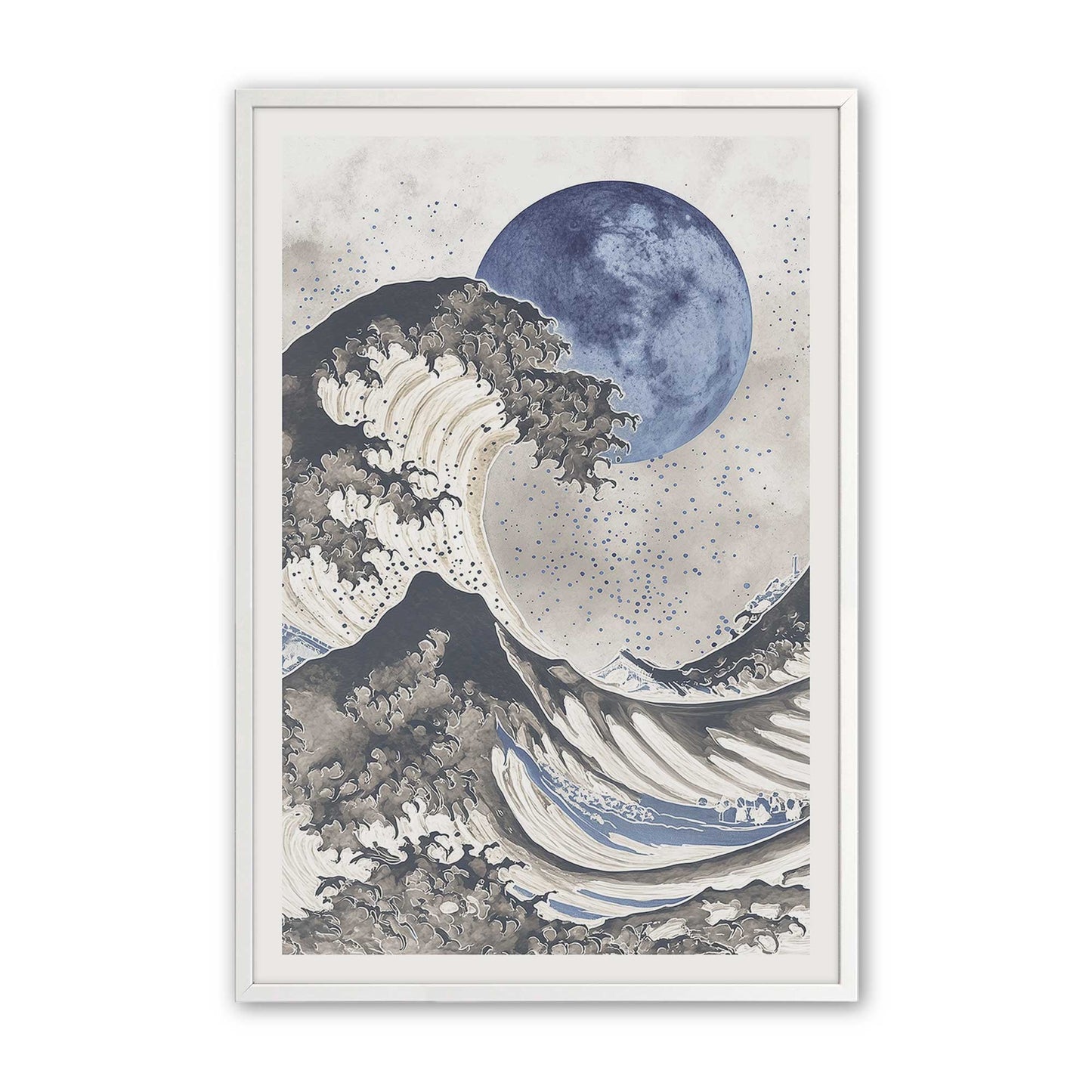 [Color:Opaque White], Picture of art in a Opaque White frame