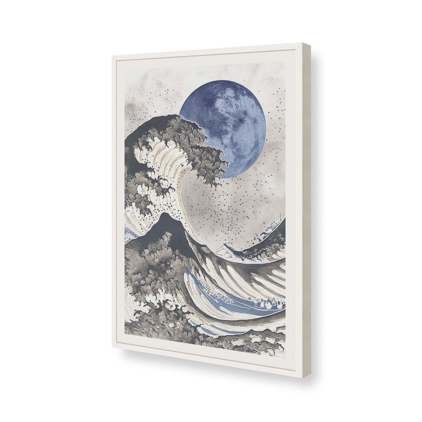 [Color:Opaque White], Picture of art in a Opaque White frame of the corner