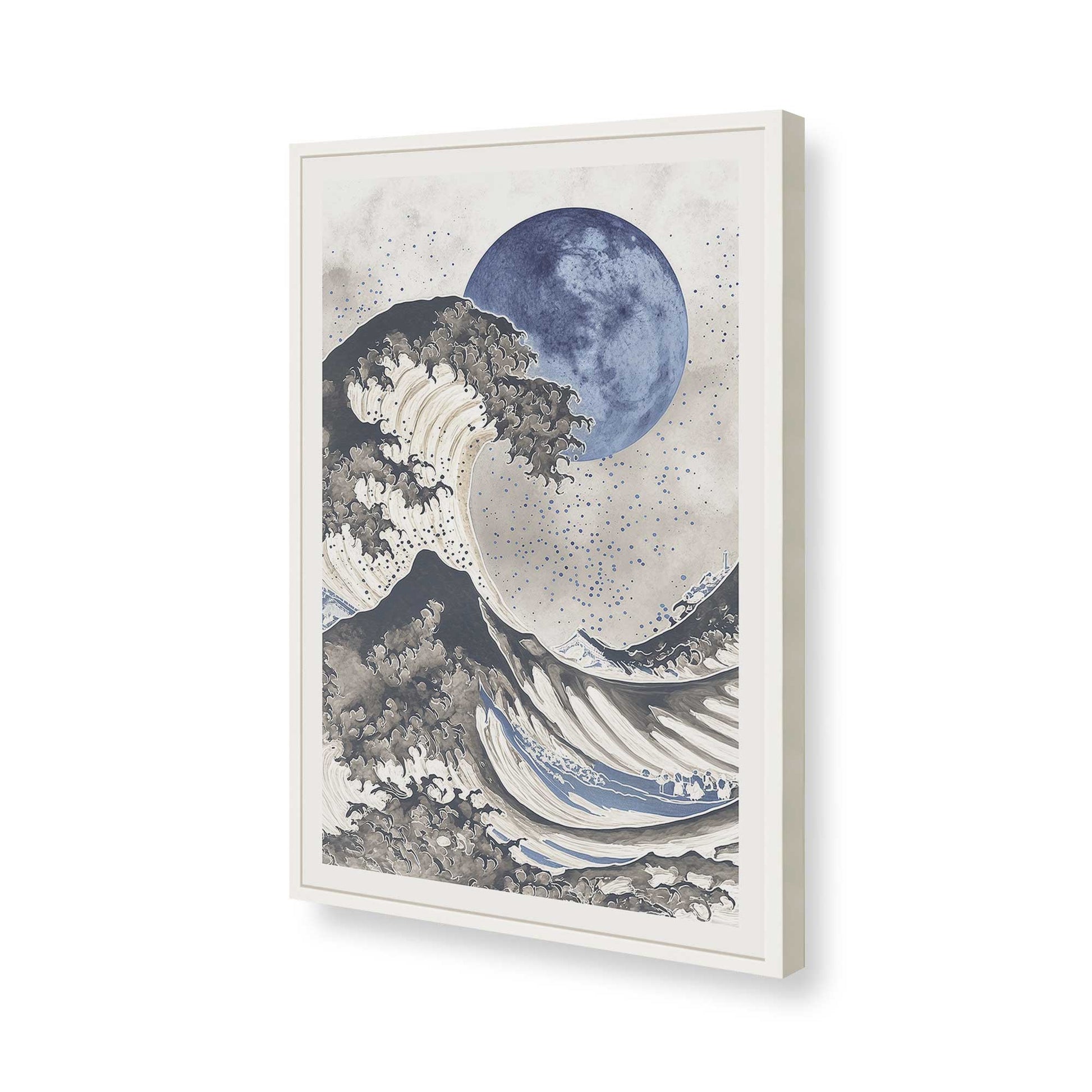 [Color:Opaque White], Picture of art in a Opaque White frame of the corner