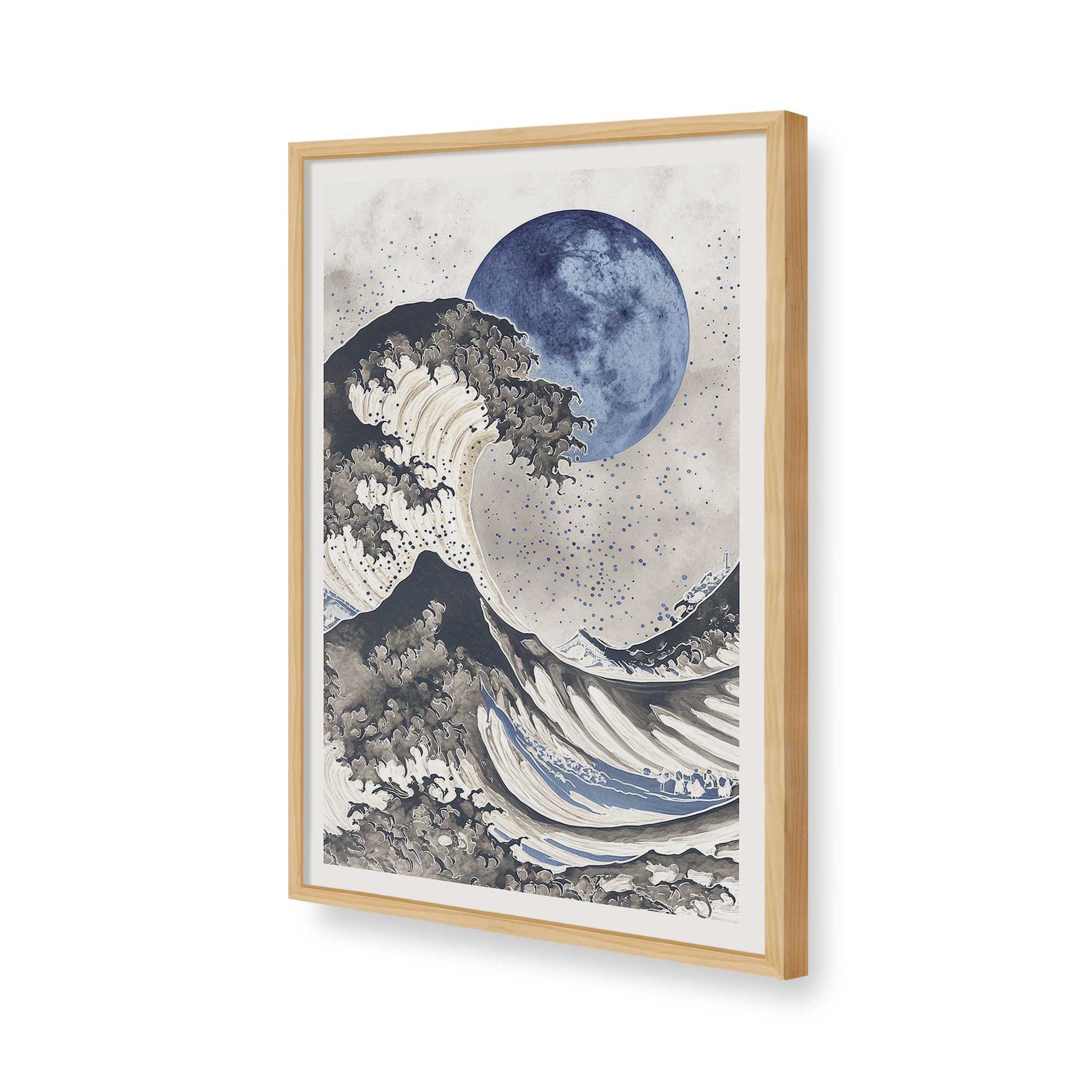 [Color:American Maple], Picture of art in a American Maple frame of the corner