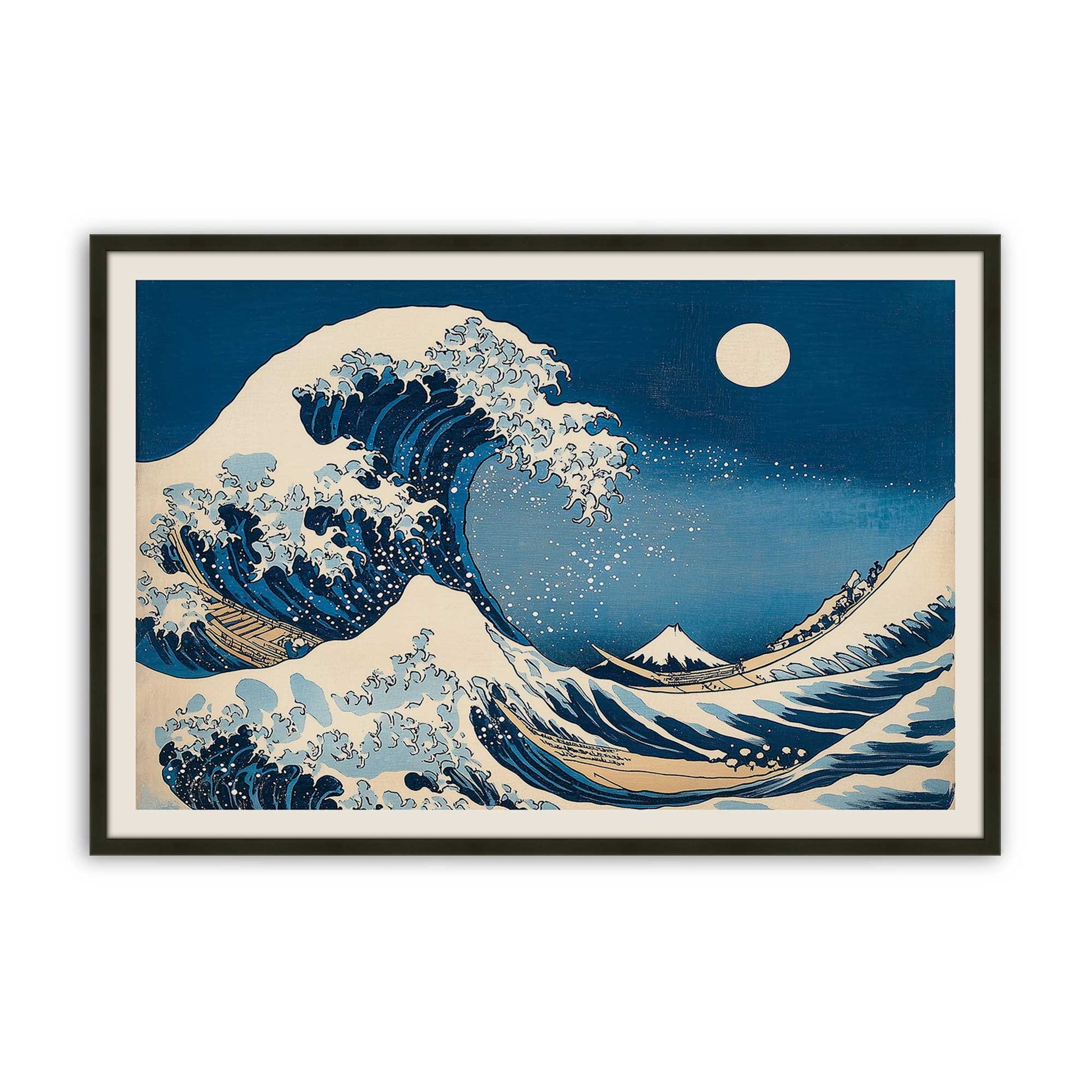 [Color:Satin Black], Picture of art in a Satin Black frame