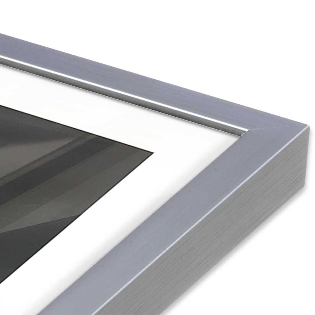 [Color:Polished Chrome], Picture of art in a Polished Chrome frame at an angle