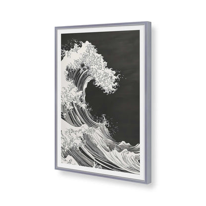 [Color:Polished Chrome], Picture of art in a Polished Chrome frame of the corner