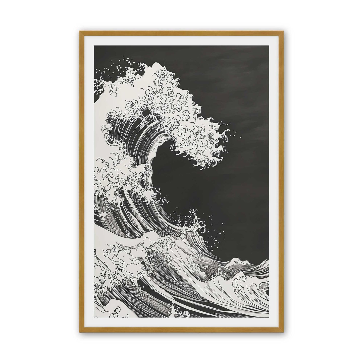 [Color:Polished Gold], Picture of art in a Polished Gold frame