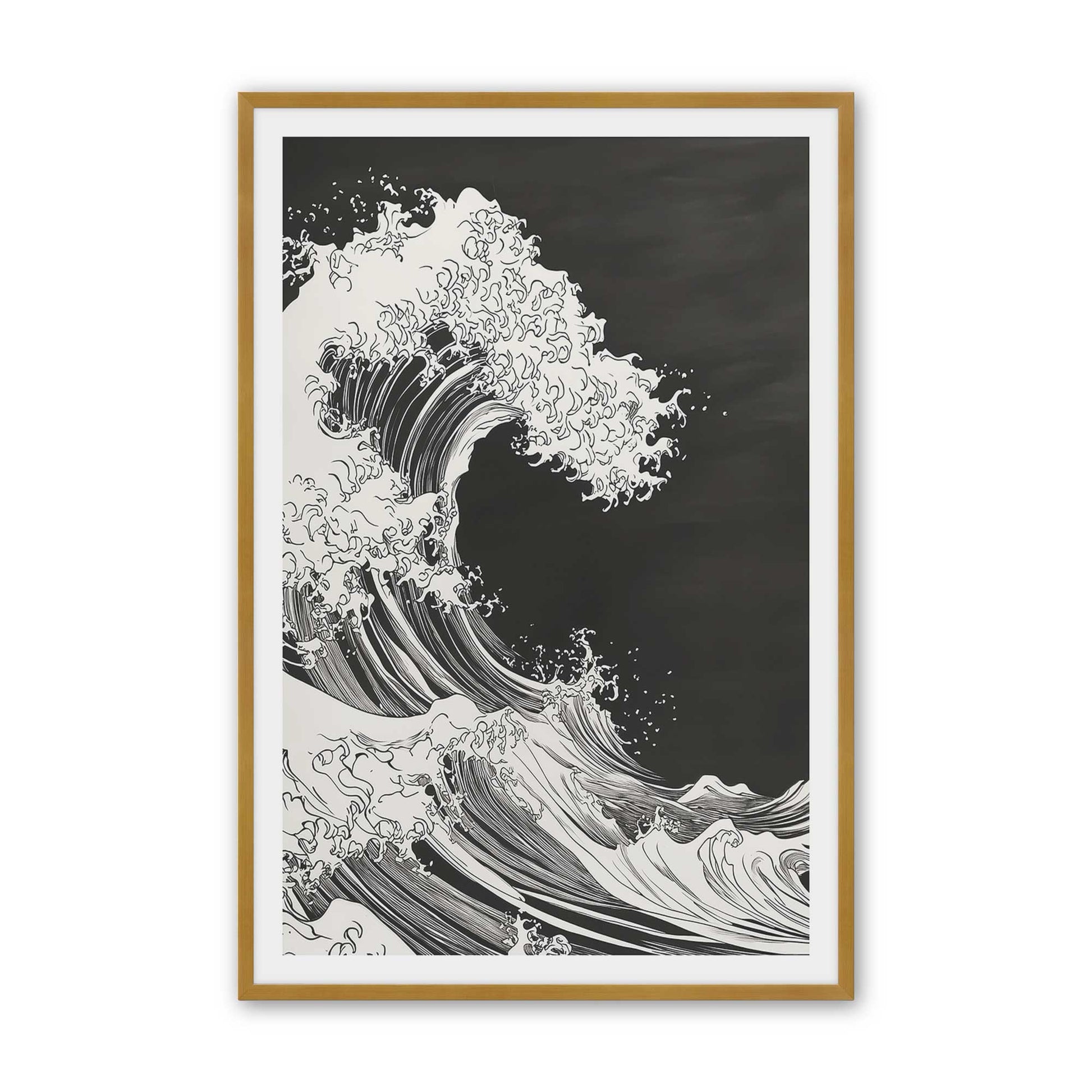 [Color:Polished Gold], Picture of art in a Polished Gold frame