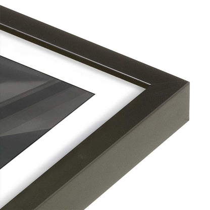 [Color:Satin Black], Picture of art in a Satin Black frame at an angle