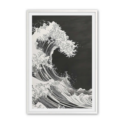 [Color:Opaque White], Picture of art in a Opaque White frame