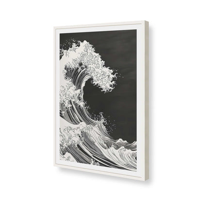 [Color:Opaque White], Picture of art in a Opaque White frame of the corner