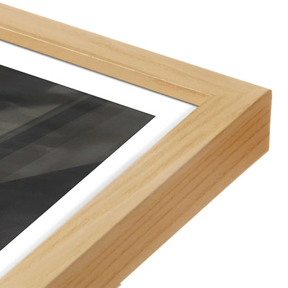[Color:American Maple], Picture of art in a American Maple frame at an angle